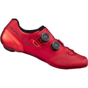 shimano s-phyre rc9 (rc902) spd-sl shoes, red, size 44