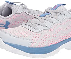 Under Armour Girls Pre School Bandit 7 Running Shoe, Halo Gray (101)/White, 1