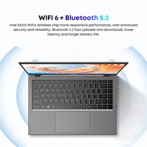 CHUWI Upgraded GemiBook XPro Intel N100 Laptop, 14.1'' Windows 11 Laptop Computer 8GB RAM 256GB SSD, 12th Gen Intel Alder Lake N100 (Up to 3.4GHz), 1920X1080 FHD Display, HDMI/WiFi 6/BT5.2/Webcam/38WH