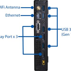 Lenovo ThinkCentre M900 Tiny Desktop Computer, Intel i5-6500T Upto 3.10GHz, 16GB RAM, 256GB NVMe SSD, 4K DisplayPort, Bluetooth, AC Wi-Fi, Windows 10 Pro (Renewed)