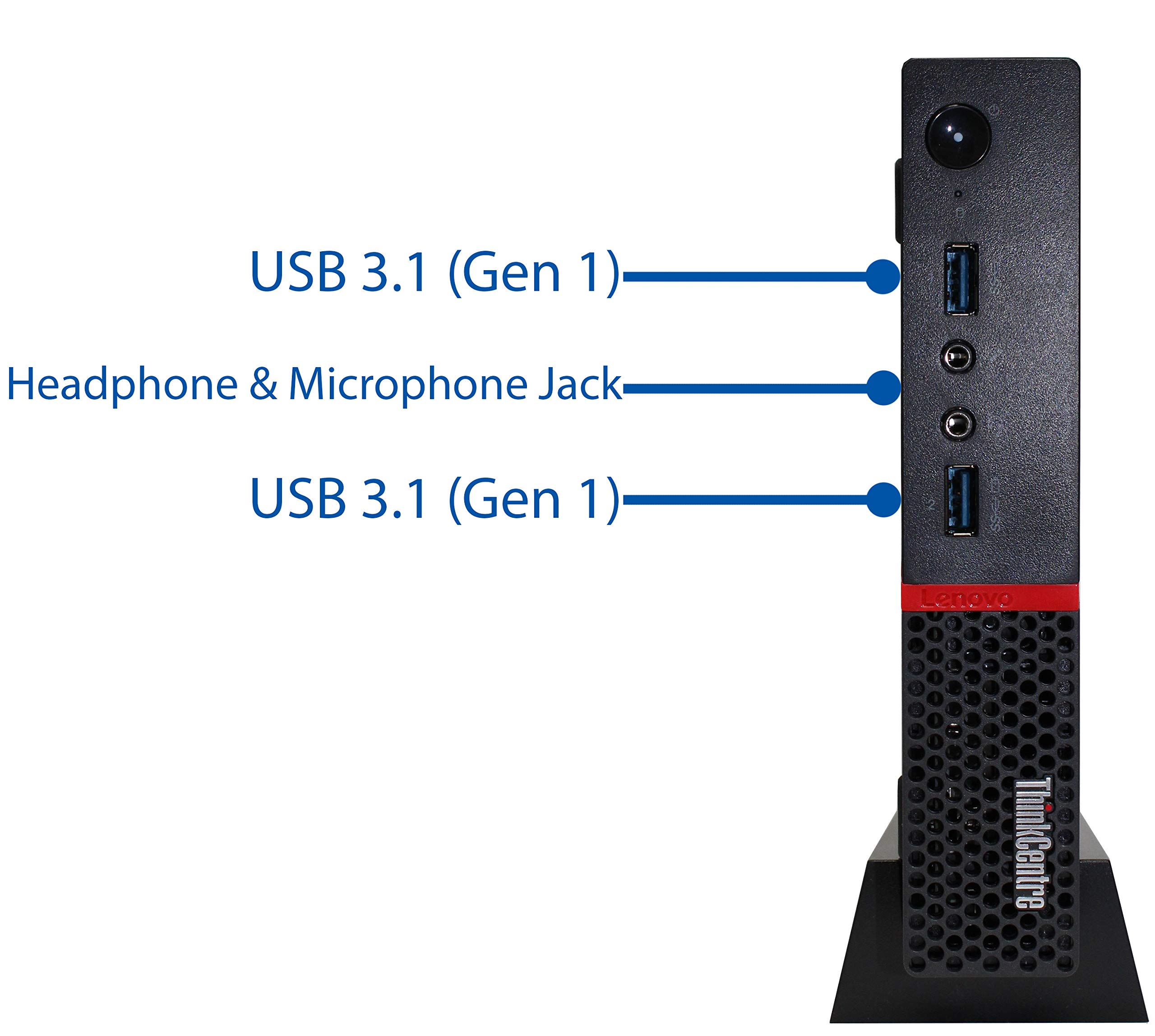 Lenovo ThinkCentre M900 Tiny Desktop Computer, Intel i5-6500T Upto 3.10GHz, 16GB RAM, 256GB NVMe SSD, 4K DisplayPort, Bluetooth, AC Wi-Fi, Windows 10 Pro (Renewed)