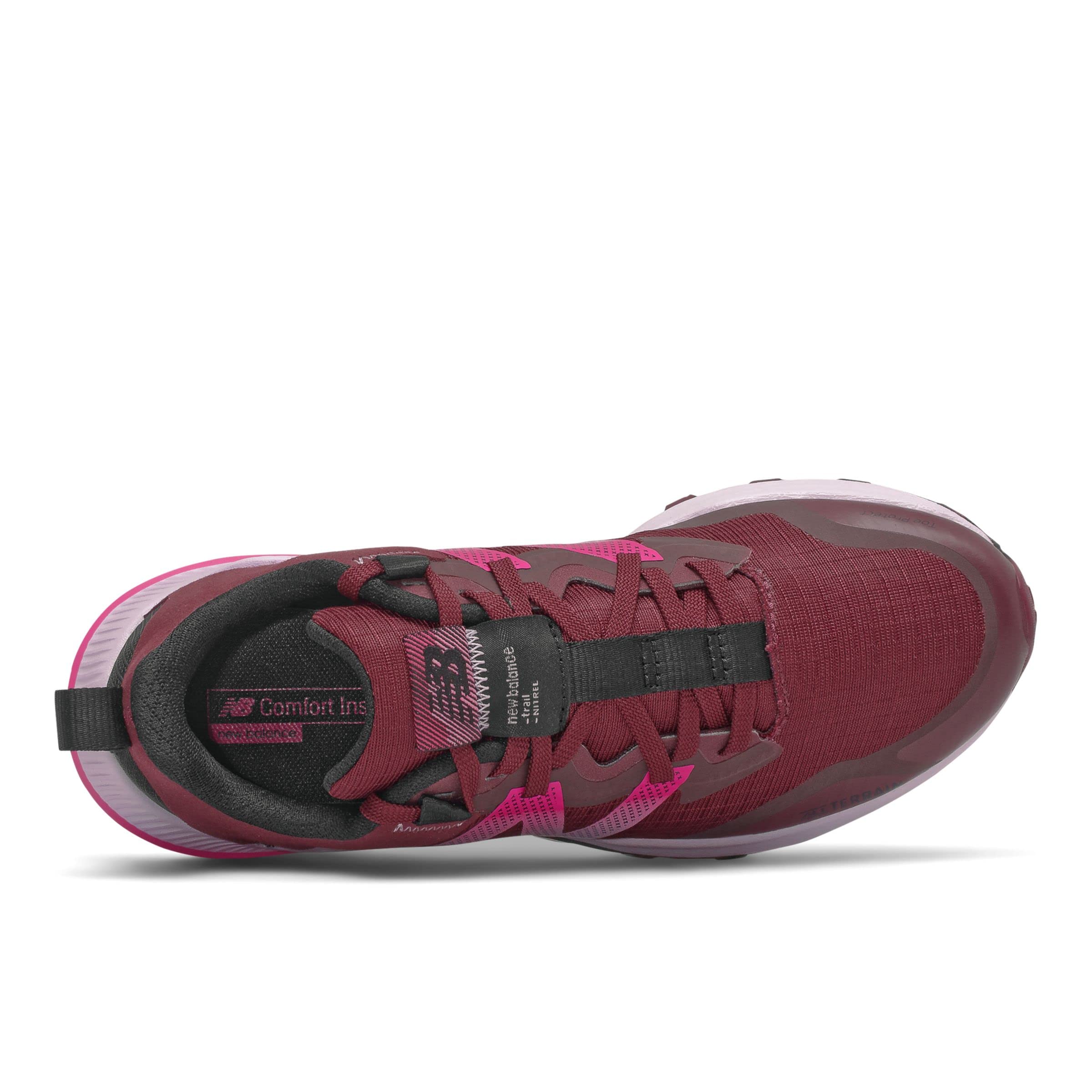 New Balance Women's Dynasoft Nitrel V4 Trail Running Shoe, Garnet/Black, 9