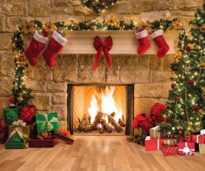 sjoloon 12x10ft christmas photography backdrops child christmas fireplace decoration background for photo studio 11209