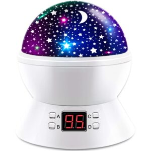 anteqi star night lights projector for kids star glob projection nightlight with 17 projection modes and timer for baby bedroom ceiling decor