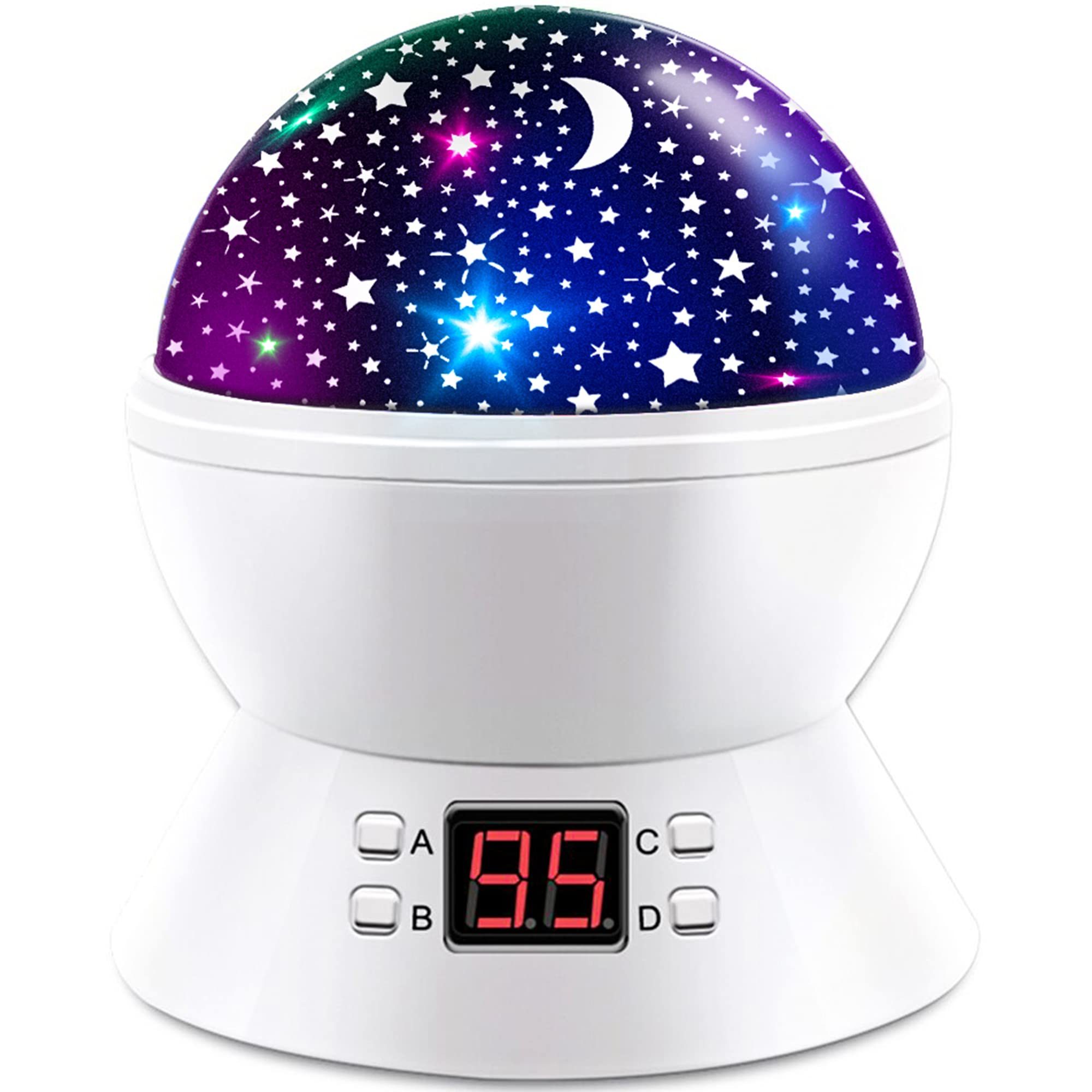 ANTEQI Star Night Lights Projector for Kids Star Glob Projection Nightlight with 17 Projection Modes and Timer for Baby Bedroom Ceiling Decor