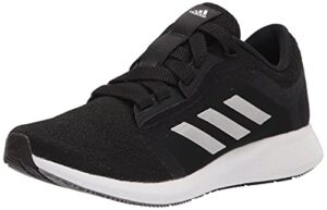 adidas women's edge lux 4 running shoe, core black/white/grey, 6.5