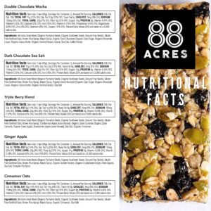 88 Acres Granola Bars | Gluten Free, Nut-Free Oat and Seed Snack Bar | Vegan & Non GMO | 6 Pack (Variety Pack)…