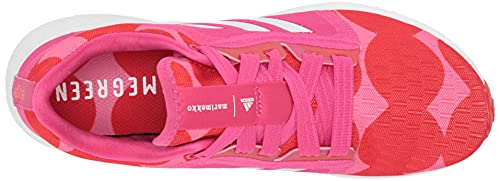 adidas Women's Edge Lux 4 x Marimekko Running Shoe, Team Real Magenta/White/Vivid Red, 6