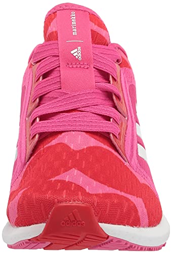 adidas Women's Edge Lux 4 x Marimekko Running Shoe, Team Real Magenta/White/Vivid Red, 6