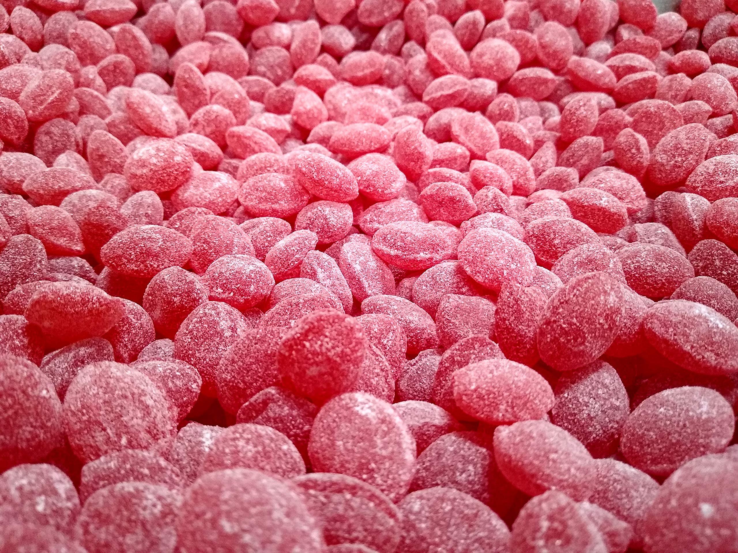 Claeys Wild Cherry Bulk Sanded Candy Drops - 2 lbs of Fresh Delicious Candy