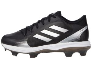adidas women's purehustle 2 tpu baseball shoe, black/white/white, 9.5