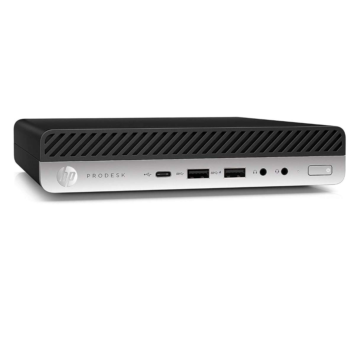 HP ProDesk 600 G4 Mini, Intel Core i5-8500T 6-Core up to 3.5GHz, 8GB RAM, 128GB M.2 PCIe NVMe SSD, USB-C, Intel UHD Graphics 630 (Supports 4K), Display Port, VGA, WiFi & BT, Windows 10 Pro (Renewed)