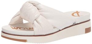 sam edelman women's agatha sport sandal, bright white, 7