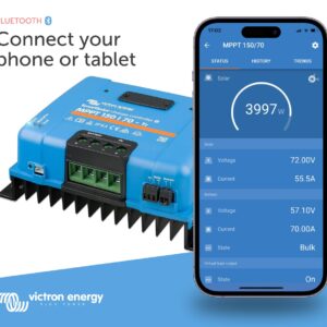 Victron Energy SmartSolar MPPT Tr 150V 70 amp 12/24/36/48-Volt Solar Charge Controller (Bluetooth)