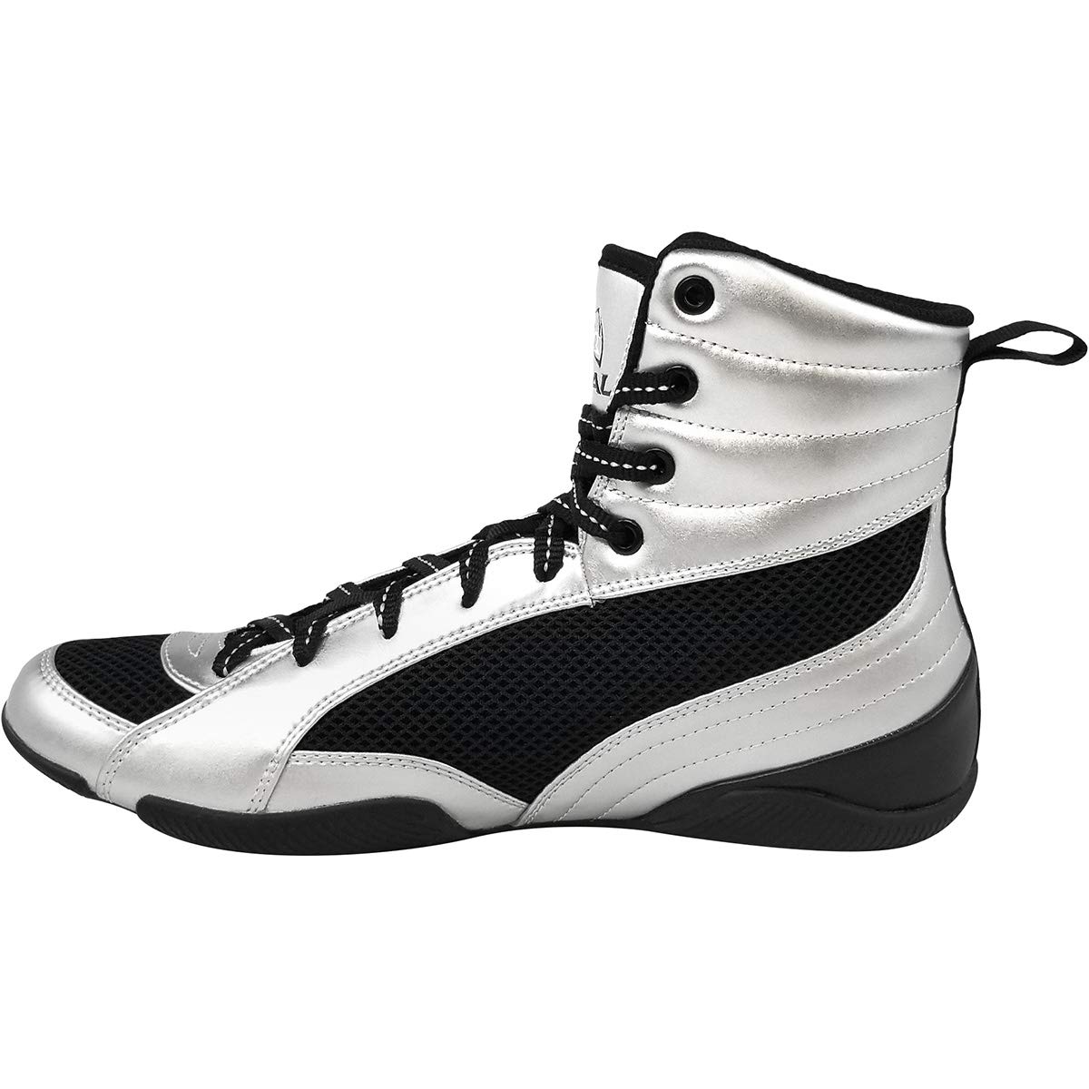 RIVAL Boxing RSX-Guerrero Deluxe Mid-Top Boxing Boots - 10 - Silver