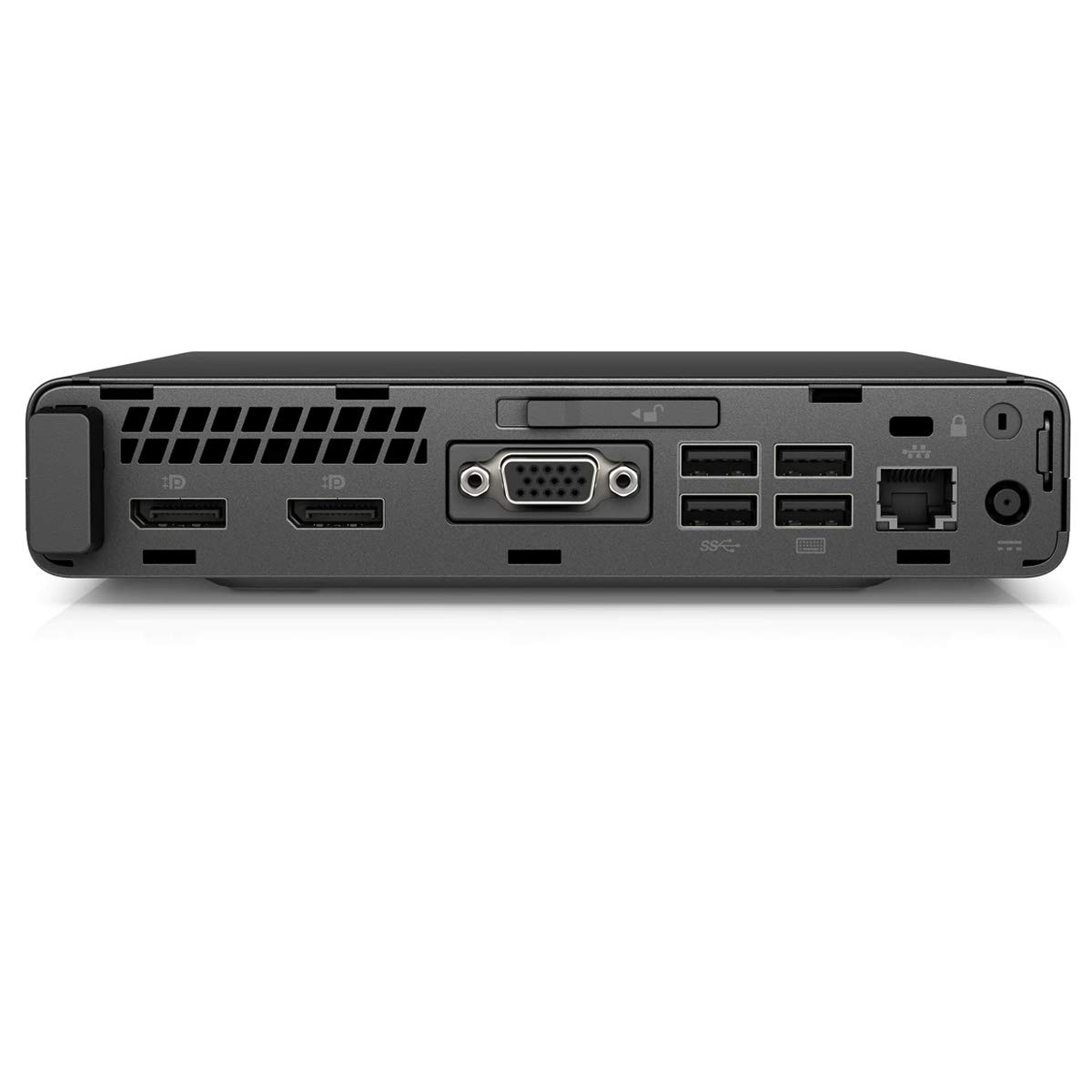 HP ProDesk 600 G4 Mini, Intel Core i5-8500T 6-Core up to 3.5GHz, 8GB RAM, 256GB M.2 PCIe NVMe SSD, USB-C, Intel UHD Graphics 630 (Supports 4K), Display Port, VGA, WiFi & BT, Windows 10 Pro (Renewed)