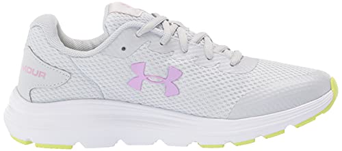 Under Armour Unisex Big Kid Grade School Surge 2, Halo Gray (109)/White, 7