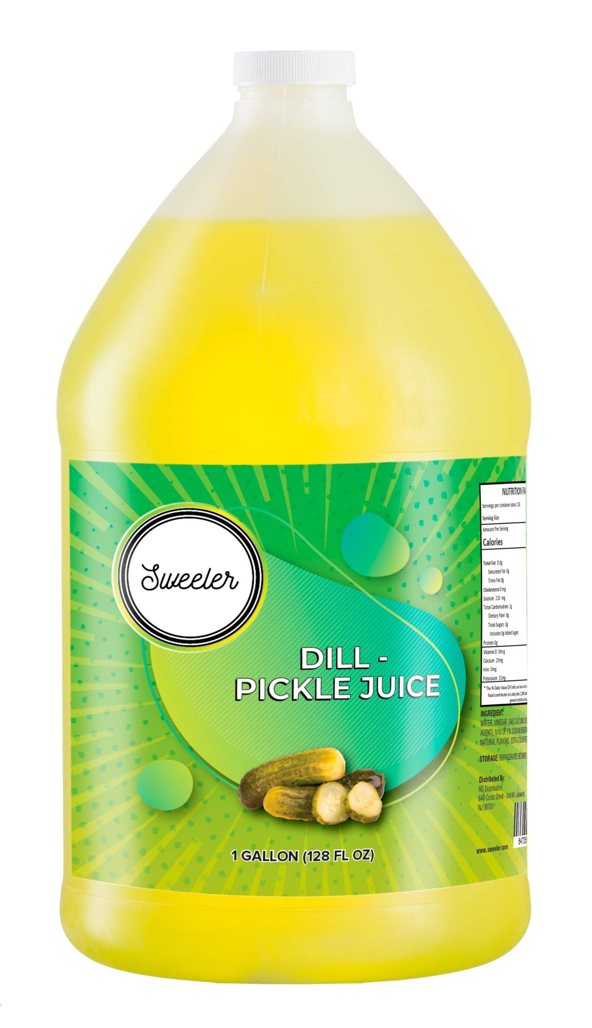 Sweeler, Dill Pickle Juice, For Leg and Muscle Cramps, 1 Gallon