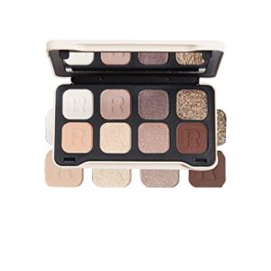 makeup revolution, forever flawless dynamic, eyeshadow palette, serenity, 8 shades, 8g