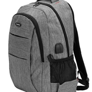 Rockland Business Pro USB Laptop Backpack, Grey, Large