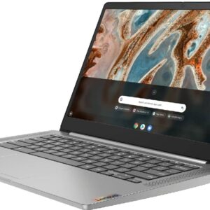 Lenovo Chromebook 3 Laptop, 14" FHD IPS Touchscreen 300nits Anti-glare, Octa-Core MediaTeck MT8183, 4GB LPDDR4X RAM, 64GB eMMC, AC WiFi, BT 4.2, Type-C, Arctic Grey, Chrome OS, BROAGE 16GB Flash Drive