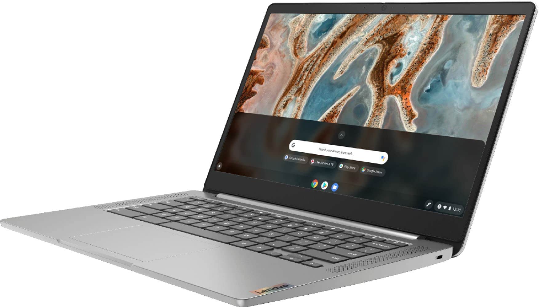 Lenovo Chromebook 3 Laptop, 14" FHD IPS Touchscreen 300nits Anti-glare, Octa-Core MediaTeck MT8183, 4GB LPDDR4X RAM, 64GB eMMC, AC WiFi, BT 4.2, Type-C, Arctic Grey, Chrome OS, BROAGE 16GB Flash Drive