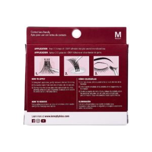 Kiss i-ENVY Trio Ultra Black Medium Lashes