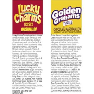 Golden Grahams Lucky Charms Breakfast Cereal Treat Bars Variety Pack, 28 ct