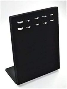 jdyyicz velvet 50 slots ring organizer/tray/pad/showcase/display case (black)