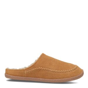 Clarks Men's Sherpa Lined Indoor & Outdoor House Slipper (11 M US, Cinnamon)