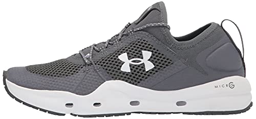 Under Armour Women's Micro G Kilchis, Pitch Gray (100)/White, 7.5 M US