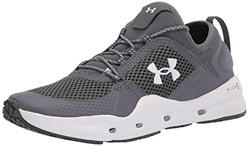 Under Armour Women's Micro G Kilchis, Pitch Gray (100)/White, 7.5 M US