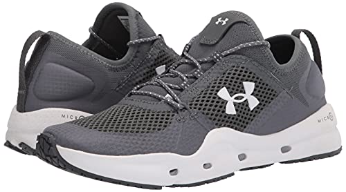 Under Armour Women's Micro G Kilchis, Pitch Gray (100)/White, 7.5 M US