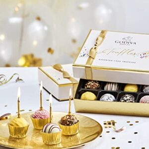 Godiva Chocolatier Birthday Truffles Assorted Chocolate Gift Box, 4.09 Oz (Pack of 6)