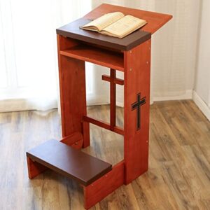 guangshuohui prayer bench stool,prayer's kneeler pads wooden church prayer bench stool table chair padded kneeler shelf folding, prayer bench for kneeling at home (20" x25'x32'h (50x65x80cm h))