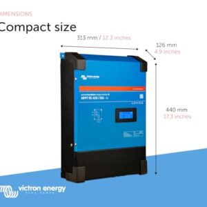 Victron Energy SmartSolar MPPT RS 450V DC 100 amp 48-Volt Tr Solar Charge Controller (Bluetooth)