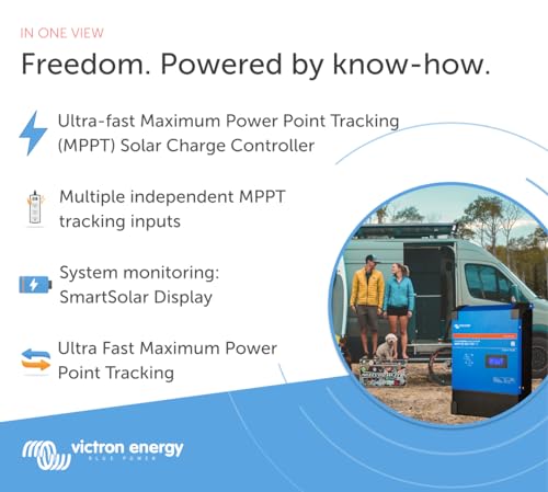 Victron Energy SmartSolar MPPT RS 450V DC 100 amp 48-Volt Tr Solar Charge Controller (Bluetooth)