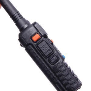 BaoFeng UV-5R 8 Watt High Power VHF UHF Dual Band Two Way Radio Tri-Power 8/4/1W Portable Radio with one More 3800mAh Battery,Speaker, Antenna, USB Program Cable and Earpiece