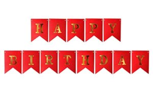 happy birthday banner decoration red birthday party decoration banner premium party supplies