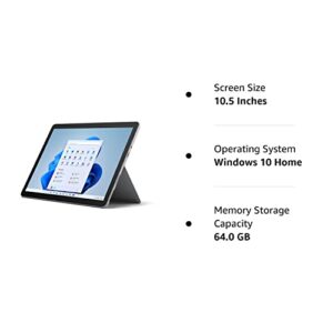 Microsoft Surface Go 2 10.5 inches Touch-Screen Intel Pentium 4GB RAM, 64gb STV-00001 (Renewed)