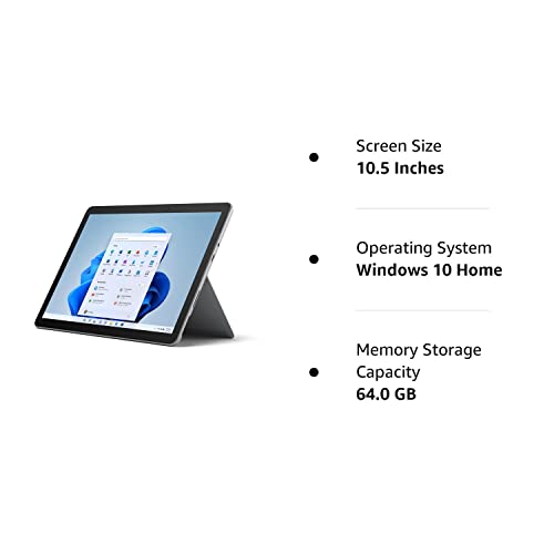 Microsoft Surface Go 2 10.5 inches Touch-Screen Intel Pentium 4GB RAM, 64gb STV-00001 (Renewed)