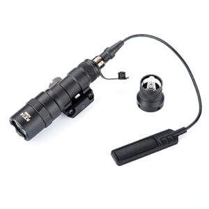 assletes weapon light picatinny flashlight constant and momentary output flashlight with pressure switch 20mm mount rail flashlight