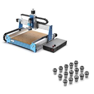 genmitsu cnc router machine proverxl 4030 with grbl control + 15pcs er11 precision spring collet set (1.0mm-7.0mm & 1/4", 1/8")