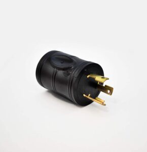 apexsports rv 30a generator adapter l5-30p male to tt-30r female connector.