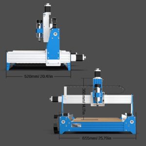 Genmitsu CNC Router Machine PROVerXL 4030 with GRBL Control + 30PCS PCB Drill Bits Set, 0.1mm-3.0mm, 1/8’’ Shank