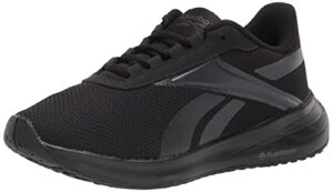 reebok women's energen running shoe, black/cold grey, 6.5