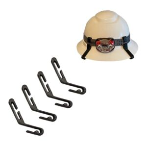 hart hat clips: full brim hard hat clips (black)