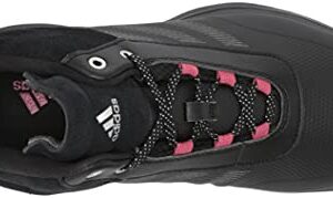 adidas Women's S2G Spikeless Mid-Cut Golf Shoes, Core Black/Dark Silver/Wild Pink, 7.5