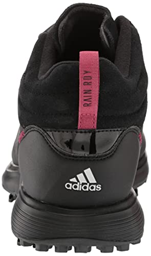 adidas Women's S2G Spikeless Mid-Cut Golf Shoes, Core Black/Dark Silver/Wild Pink, 7.5