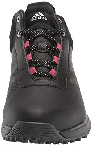 adidas Women's S2G Spikeless Mid-Cut Golf Shoes, Core Black/Dark Silver/Wild Pink, 7.5